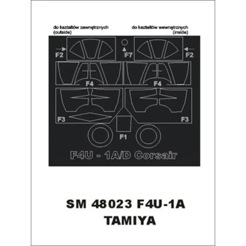Vought F4U-1A Corsair (exterior and interior) (designed To Be Farming with Tamiya kits) Hoge Kwaliteit