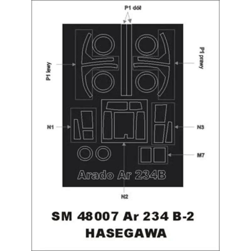 Arado Ar 234B-2 (exterior) (designed To Be Farming with Hasegawa kits) Accessoire Express Levering