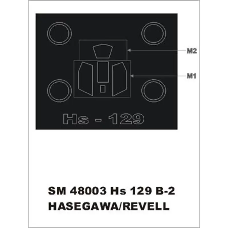 Henschel Hs 129B-2 (exterior) (designed To Be Farming with Hasegawa kits) Accessoire Direct Beschikbaar