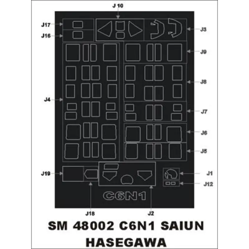 Nakajima C6N1 Myrt Saiun (exterior) (designed To Be Farming with Hasegawa kits) Accessoire Goedkoop