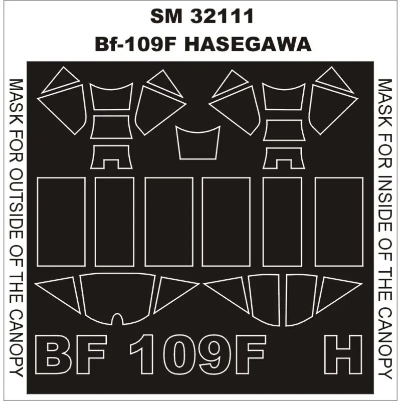 Bestel Nu Messerschmitt Bf 109F (exterior and interior) (designed To Be Farming with HASEGAWA kits)