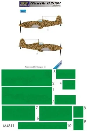 Masks for Macchi C.205V (designed To Be Farming with Hasegawa kits) Accessoire Veilige Betaling