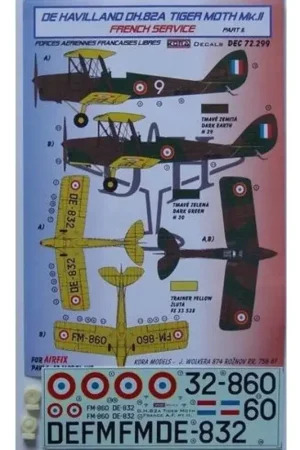 de Havilland Tiger Moth DH.82A French Service (designed to Be Farming with Airfix, Pavla Models and AZ Model kits) Speciale Aanbieding