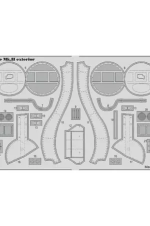 Spitfire Mk.II exteriorrev Schaalmodel Superprijs