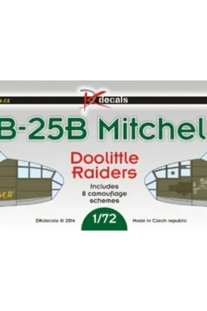 Sticker North American B-25B Mitchell - Doolittle Raiders (8 camo schemes) Decal Superprijs