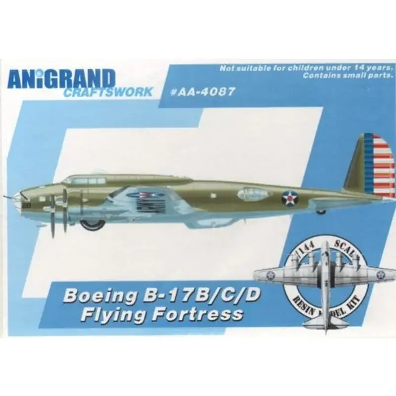 Boeing B-17B / B-17C / B-17D Includes bonus kits Beechcraft Staggerwing thesis, Bowlus XCG-7, and Ryan FR-1 Fireball. Bestel Nu