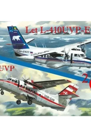Let L & L-410UVP 410UVP-E (decals Interflug POLAR AVIATION) 2 aircrafts Schaalmodel Veilige Betaling