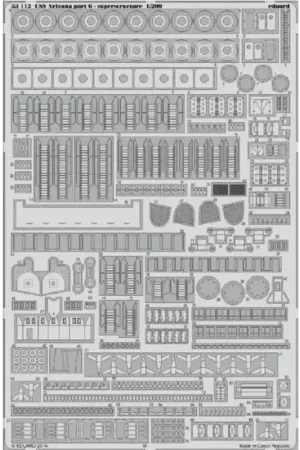 Speciale Aanbieding U.S.S. Arizona part 6 - superstructure 1/200 (designed to be used with Trumpeter kits)