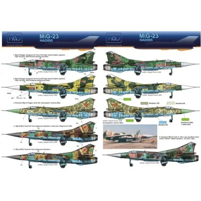 Sticker Mikoyan MiG-23MF / Mikoyan MiG-23MLD Decal Dagaanbieding