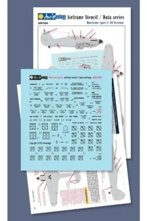 Nieuw Sticker Hawker Hurricane airframe stencil/data (pt.1)