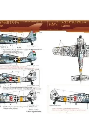 Sticker Focke-Wulf Fw 190F-8 red 2 - 9 - W-517 - W-505 Decal Korting