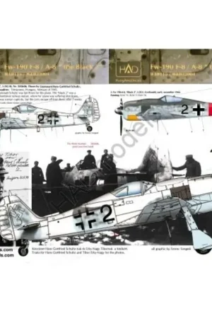 Uitverkoop Sticker Focke-Wulf Fw 190F-8 (Black 2) Decal