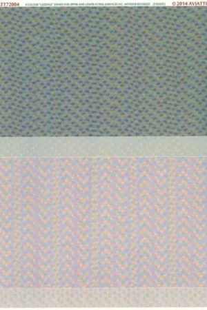 Sticker 4 colour 'lozenge' joined for upper - lower flying surfaces inc. interior reversed (faded) Koopje