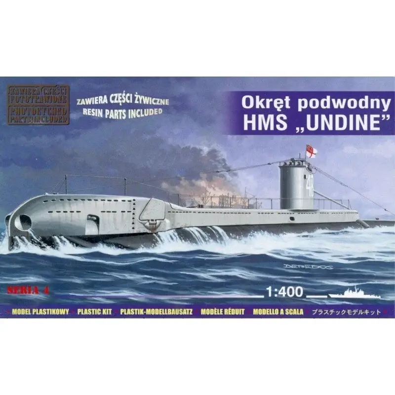 Laatste Versie Royal Navy Submarine HMS Undine with etched and resin parts ( Submarines ) Schaalmodel