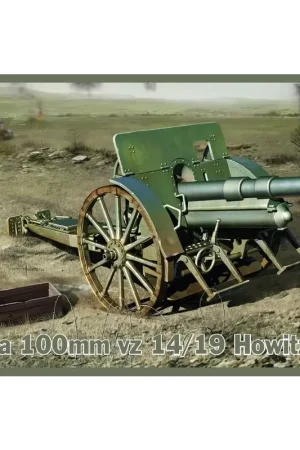 Nieuw 100mm Skoda vz 14/19 Howitzer (optional metal barrel included) Schaalmodel