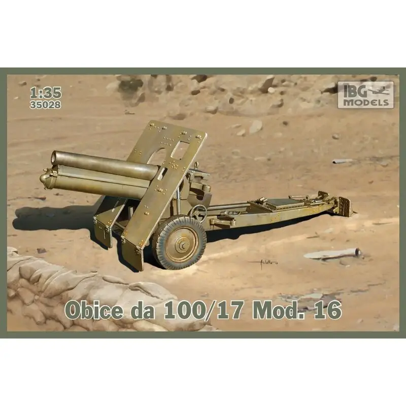 Obice da 100/17 Mod. 16 (Italian Version of Skoda 100mm Howitzer) (optional metal barrel included) Rechtstreeks Van De Fabrikant