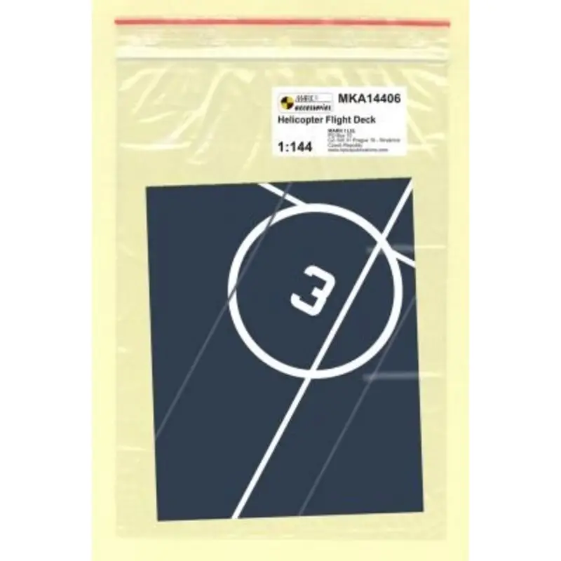 Voordeelprijs Helicopter Flight Deck A single 1:144 scale sheet depicting an actual military aircraft base or helicopter landing zone, and the
