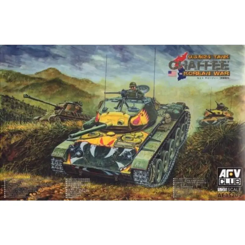 Hete Deal M24 Chaffee Tank US Army Korean War Schaalmodel