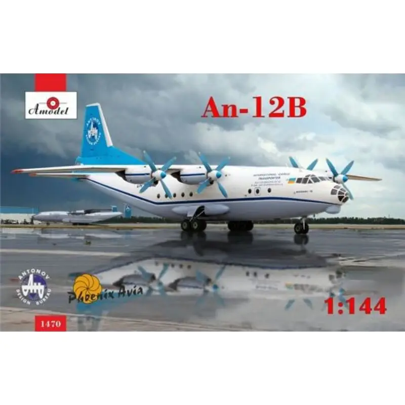 Korting Antonov An-12B International Cargo Transporter Schaalmodel