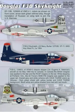 Meest Verkocht Sticker Douglas F3D -2 Skyknight Decal