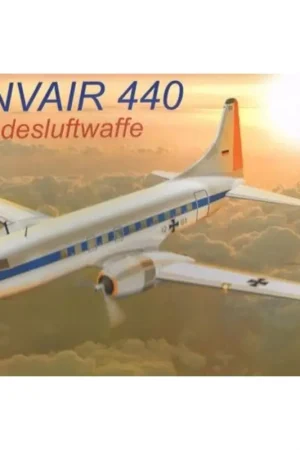 Actieprijs Convair 440. Decals Bundeswehr Schaalmodel