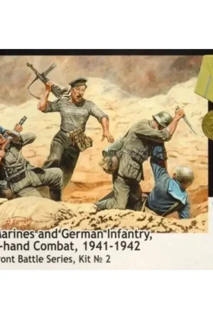 Soviet and German Infantry Marines , Hand- to-hand combat , 1941 Figuren Finale Uitverkoop