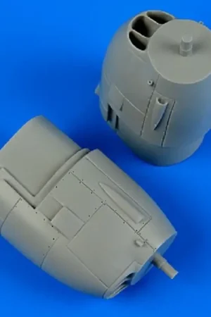 Goedkoop Lockheed P- 38J Lightning right engine covers ( designed to be used with Academy kits)