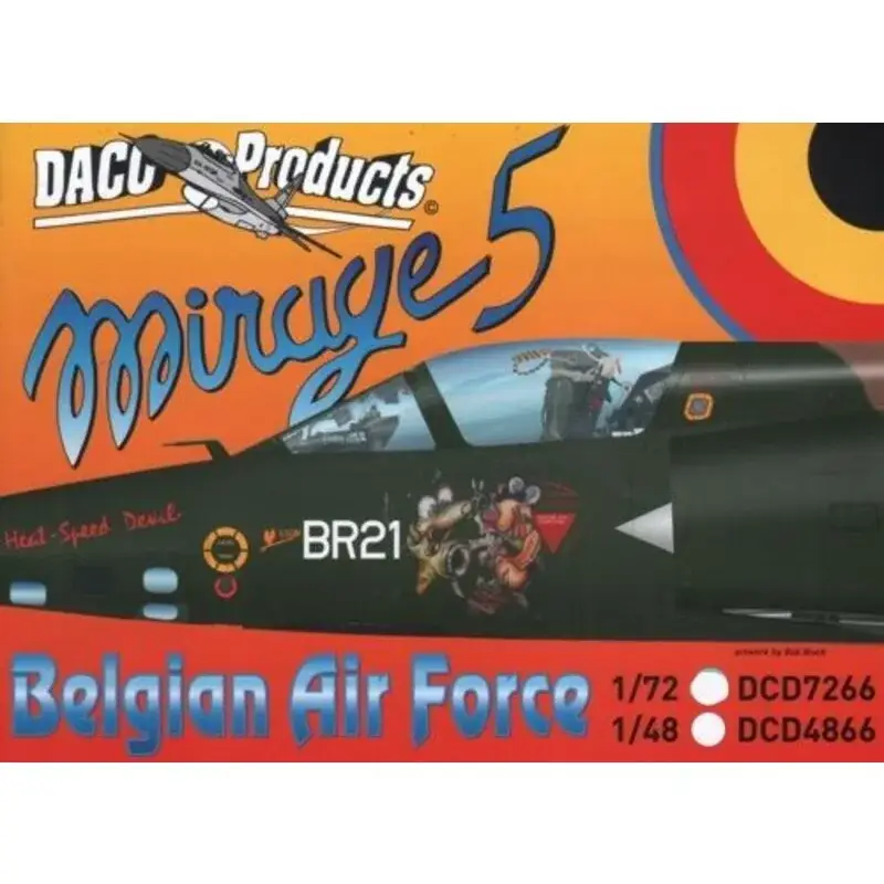 Beste Prijs Sticker Belgian Air Force Mirage 5 Stencilling - inimitable zappings Decal