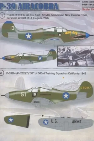 Sticker P-39 Airacobra Shop Nu