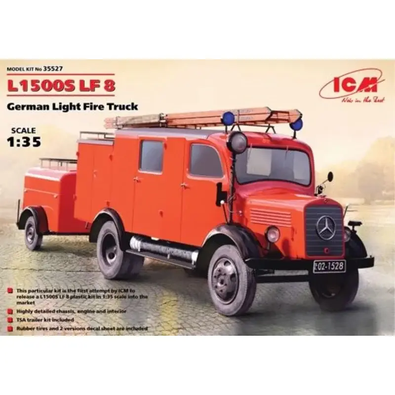 Gecertificeerd L1500S LF 8 - German Light Fire Truck Schaalmodel