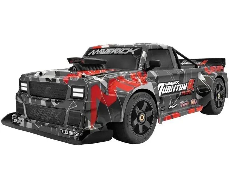 Fabrieksprijs Maverick QuantumR Flux 1/8 4WD 4S brushless race truck RTR - Grijs/Rood