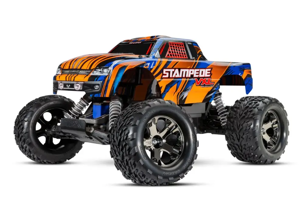 Traxxas Stampede VXL brushless monster truck RTR - Magnum 272R Transmissie - Oranje Speciale Aanbieding