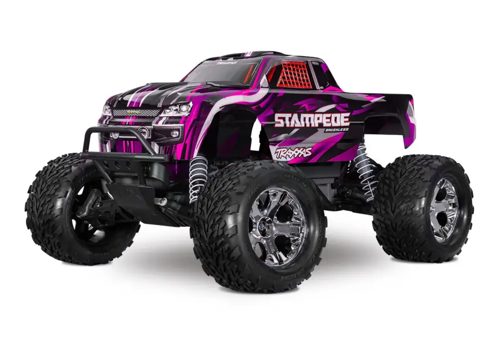 Merkproduct Traxxas Stampede 2WD BL-2S HD Brushless Truck RTR - Roze (Tijdelijk incl. GRATIS 2S 3000mah accu en USB-C lader)