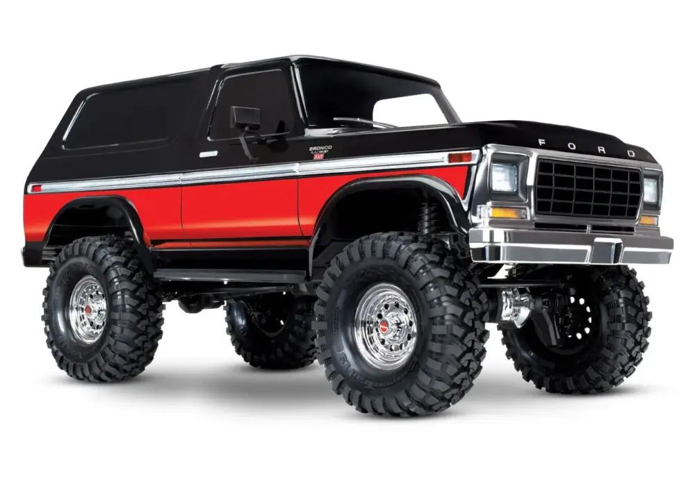 Beste Prijs Traxxas TRX-4 1979 Ford Bronco Crawler - Rood (Clipless Body)
