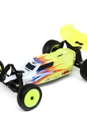 Losi Mini-B Brushed Buggy RTR - Geel/Wit Aanbieding