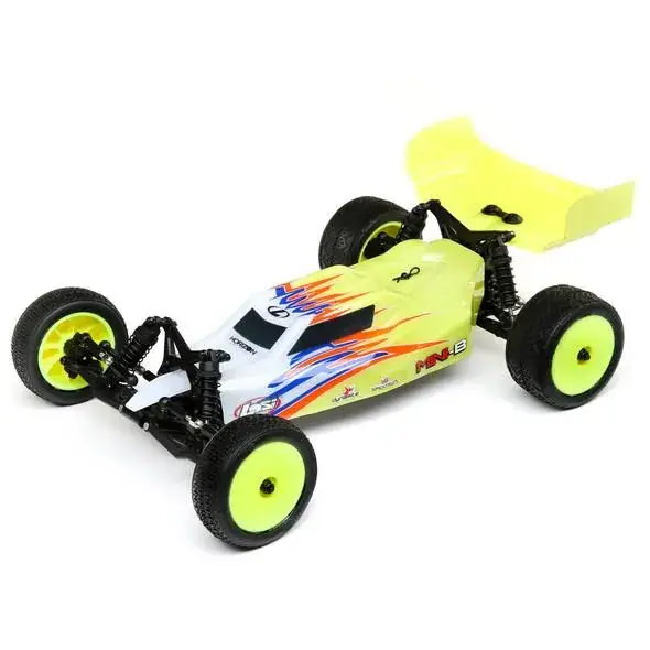 Losi Mini-B Brushed Buggy RTR - Geel/Wit Aanbieding