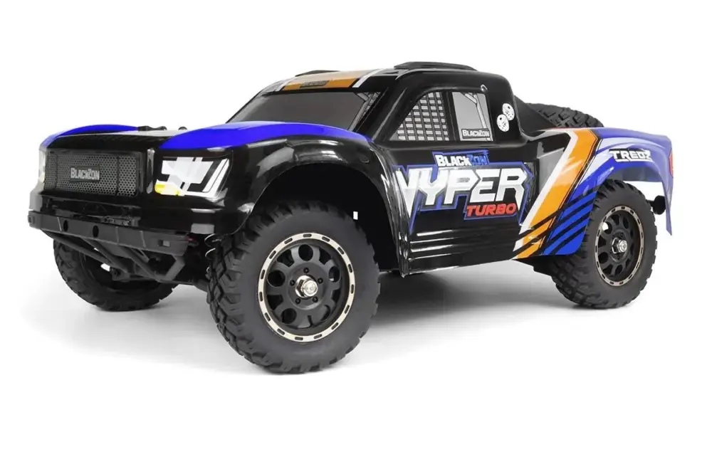 Direct Beschikbaar Blackzon Vyper SC Turbo 1/16 4WD 2S Brushless - Blauw/Oranje