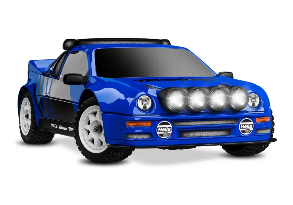 Meest Verkocht Traxxas Mini Rally VXL Ford RS200 Incl. Accu en USB lader - Blauw