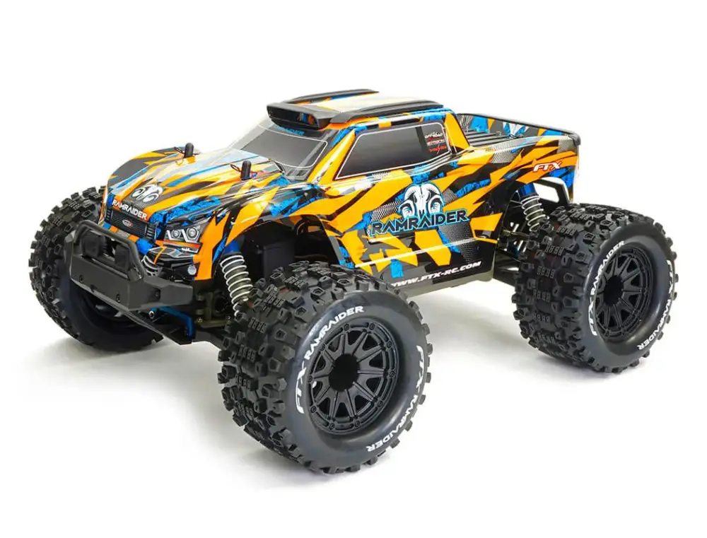FTX 1/10 RamRaider Brushed MT 4WD RTR - Oranje/Blauw Betaalbaar