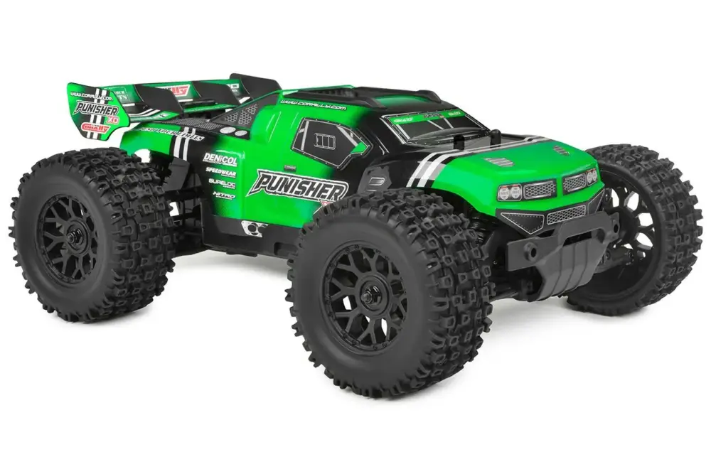 Beste Prijs Team Corally 1/12 PUNISHER XD - RTR - Groen - Brushed 2S