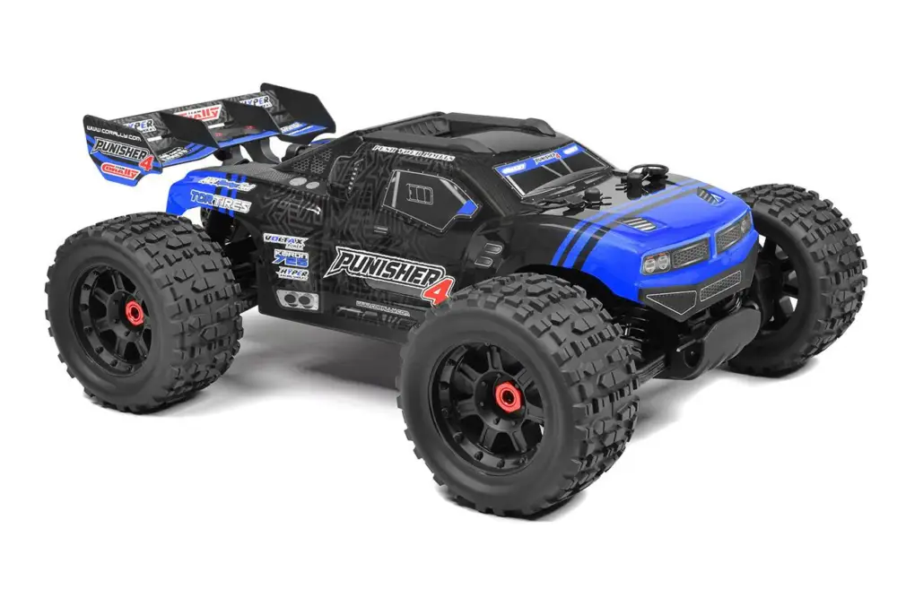 Team Corally Punisher 4 brushless truggy RTR - Blauw Flitsaanbieding