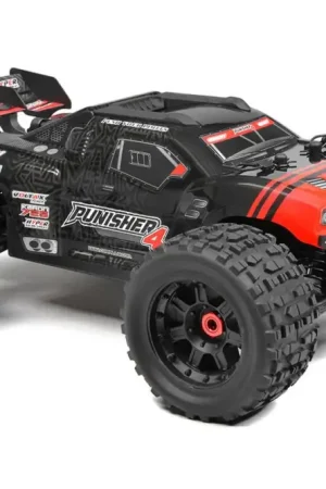 Team Corally Punisher 4 brushless truggy RTR - Rood Laatste Versie