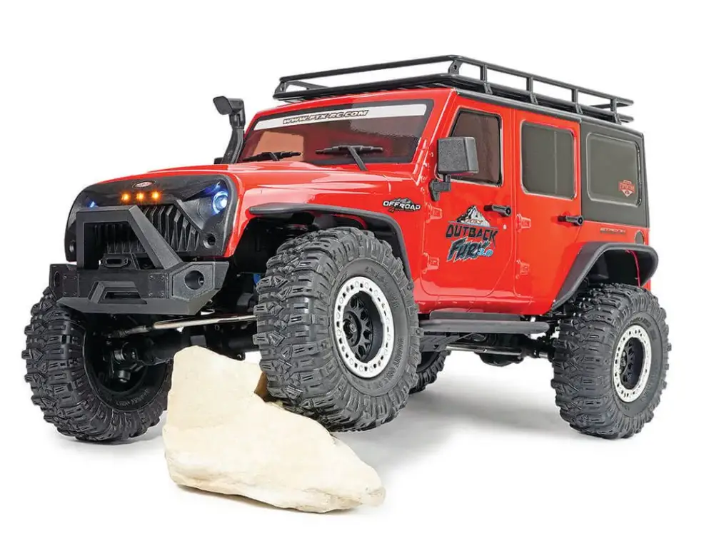 Weekendaanbieding FTX 1/10 Outback Fury 3.0 4x4 electro crawler RTR - Rood