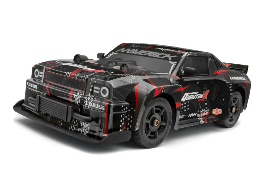 Maverick QuantumR Flux 1/8 4WD 4S brushless RTR - Zwart/Rood Nieuw