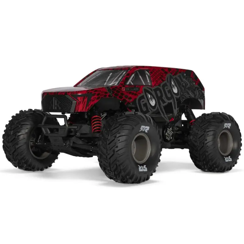 Dagaanbieding Arrma 1/10 Gorgon 223S 2WD Brushless Monster Truck RTR - Rood/Zwart