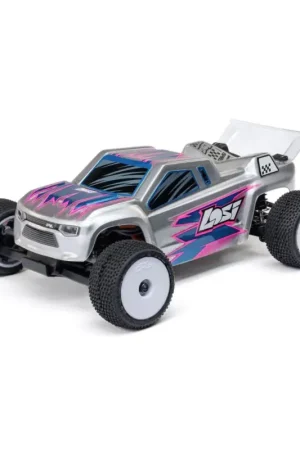 Losi 1/28 Micro-T 2WD Stadium Truck RTR - Zilver (Incl. accu & lader) Snelle Levering