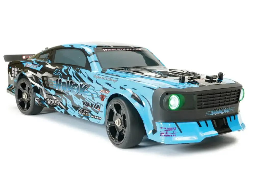 Koop Online FTX Havok 1/14 4WD Drift Roadster RTR - Blauw