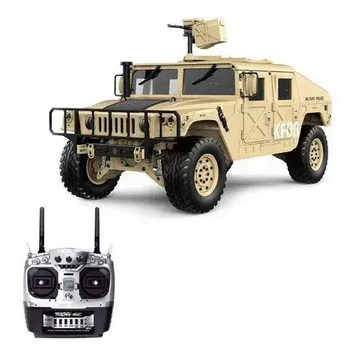 Veilige Betaling HG P408 1/10 4WD US Military Crawler 2.4G Desert Yellow