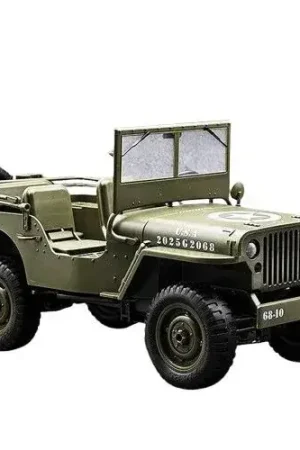 E-ZEE RC 1/10 4WD Willys Jeep met LED verlichting Favoriet