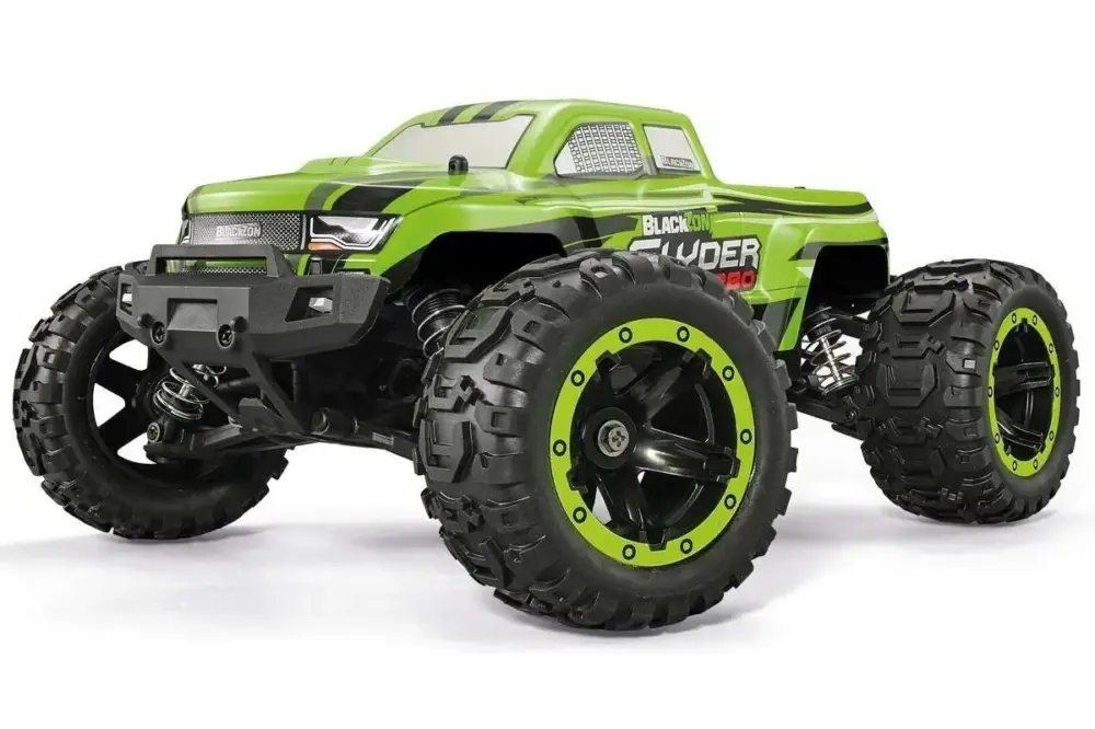 Finale Uitverkoop Blackzon Slyder MT Turbo brushless 1/16 4WD RTR - Groen